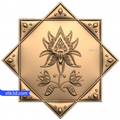 Florales Symphonie-Relief