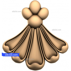 Նրբագեղ Fleur-de-Lis Relief