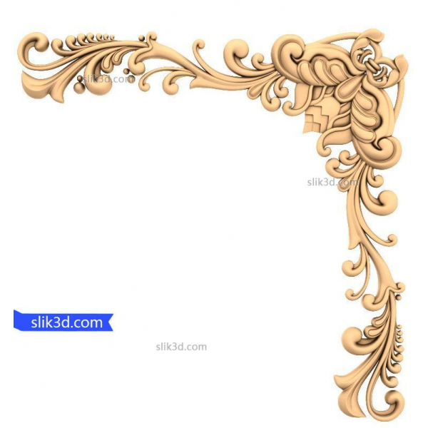 Barocke Eleganz - 3D STL Modell für CNC Barocke Eleganz - 3D STL Modell für CNC