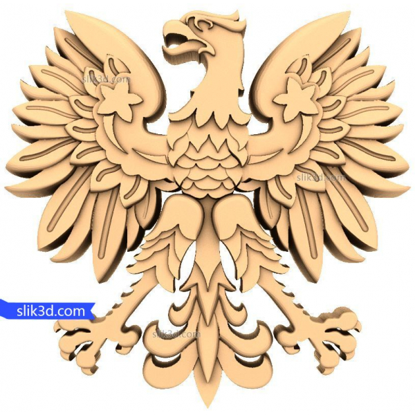 Majestic Eagle Crest 3D STL-model til CNC-router Majestic Eagle Crest 3D STL-model til CNC-router