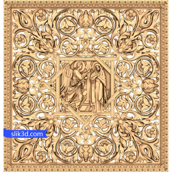 بشارت ملیله دوزی پانل 3D مدل