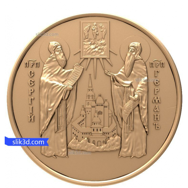 Orthodox Saints Relief 3D-model til CNC Orthodox Saints Relief 3D-model til CNC