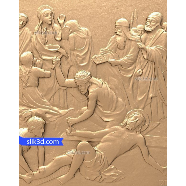 Compassionate Relief 3D STL Model for CNC Wood Carving Compassionate Relief 3D STL Model for CNC Wood Carving