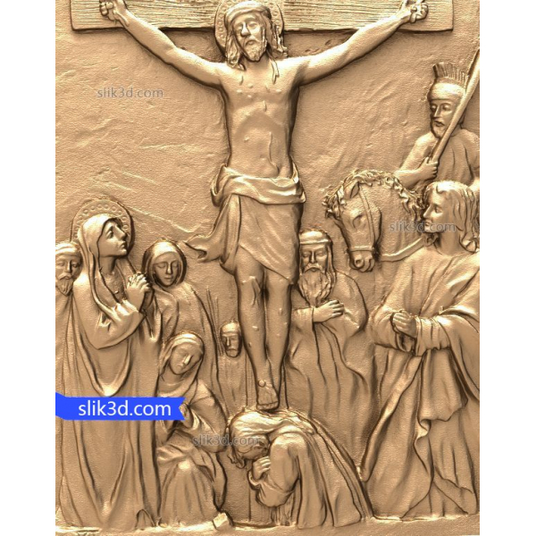Crucifixion Relief 3D STL Model for CNC Crucifixion Relief 3D STL Model for CNC