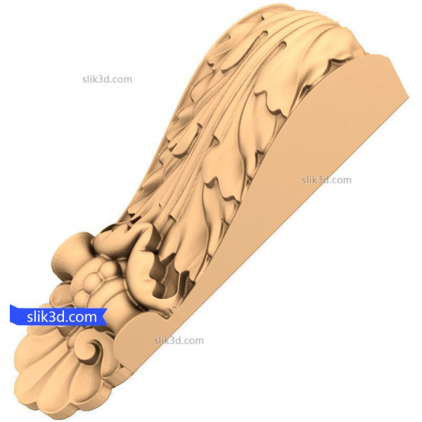 Acanthus Leaf Corbel 3D STL model pro CNC Acanthus Leaf Corbel 3D STL model pro CNC