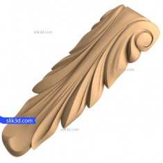 Elegant Scroll Leaf