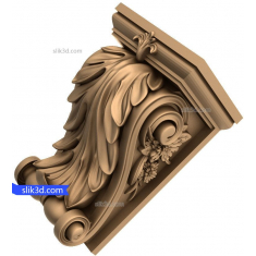 Corbel ya kifahari ya Baroque