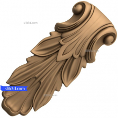 Elegant Acanthus Leaf Applique