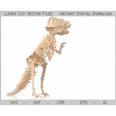 Dinosaur T-Rex Laser Cut Vector