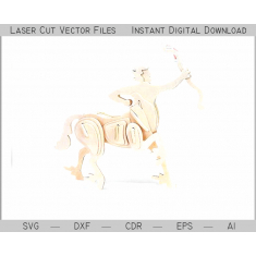 Centaur ໓D Laser ຕັດແມ່ແບບ Vector