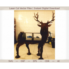 Deer Console Table Vector Template