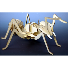 Qarışqa - Древесное Həşərat - Vector Şablon 3D, Lazer Kəsmə