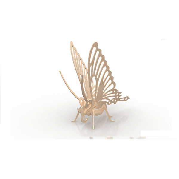 پروانه چوب برش لیزری وکتور قالب - 3D حشرات مدل پروانه چوب برش لیزری وکتور قالب - 3D حشرات مدل