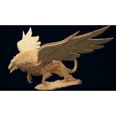 Griffin - Layered 3D Laser Cut Vector Template
