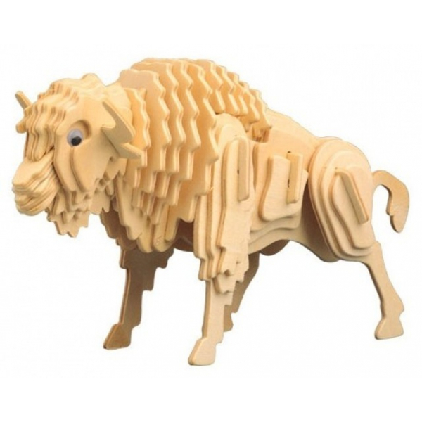 3D Vrstvené Bison Laser Cut Vektor Šablona 3D Vrstvené Bison Laser Cut Vektor Šablona