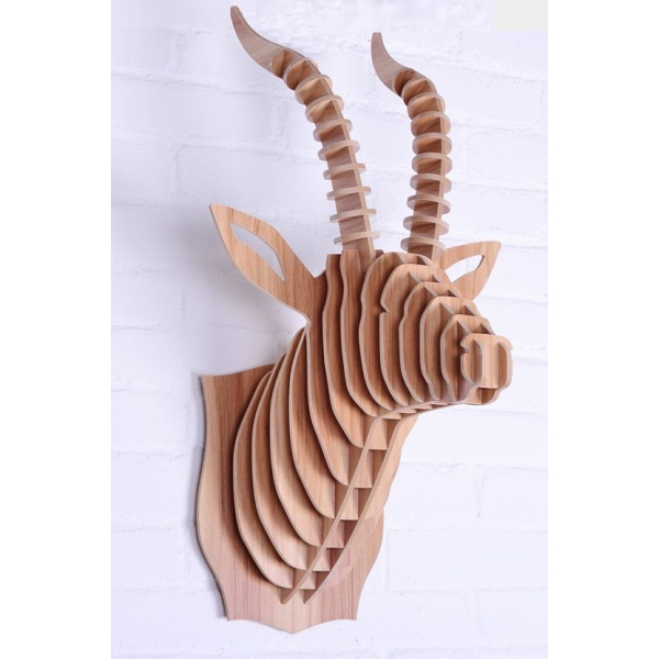 Gazelle Head 3D-Laser-Cutting-Vector-Template — Layered Wall Trophy Gazelle Head 3D-Laser-Cutting-Vector-Template — Layered Wall Trophy