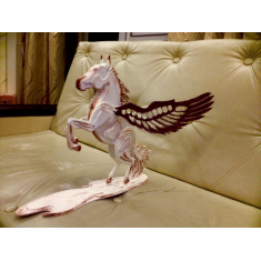 Pegasus 3D Layered Laser Cutting Vector Template