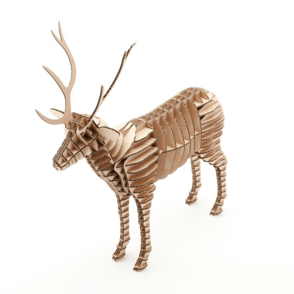 3D Deer Laser Cut Vector Template for Plywood and Cardboard 3D Deer Laser Cut Vector Template for Plywood and Cardboard