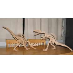 Spinosaurus Laser Cut Vektor Šablona