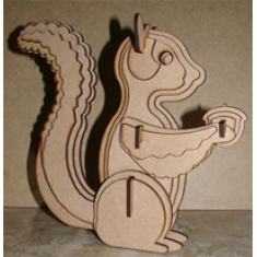 Squirrel 3D Laser Cut Vector Template