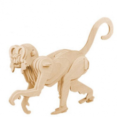 3D Monkey Laser Cut Vektor Šablona