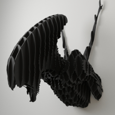 Alien 3D Layered Wall Art - Vector Laser Cutting Template