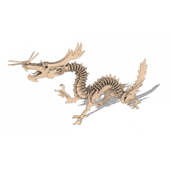 Dreki 3D Leysir Skera Vektor Sniðmát - Leysir-Tilbúinn Tré Fyrirmynd Dreki 3D Leysir Skera Vektor Sniðmát - Leysir-Tilbúinn Tré Fyrirmynd