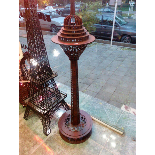 Milad Tower Laser Cut Vector Template - 3D Assembly Model Milad Tower Laser Cut Vector Template - 3D Assembly Model