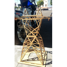 Elektroenerģijas Pārvades Tower (Pārvades Līnijas Atbalsts) - Lāzera Griešana Vektoru Veidnes