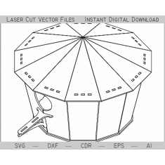 اجکون Birdhouse ویکٹر سانچے SVG DXF EPS عی