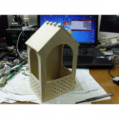 Laser Cut Krmítko Vektor Šablona