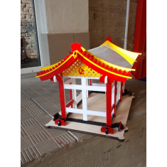 Pagoda นกตัวป้อนเลเซอร์ตัดต้นแบบ