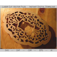 Kişilər Üçün İsti Coasters - Vector şablon Lazer Kəsmə