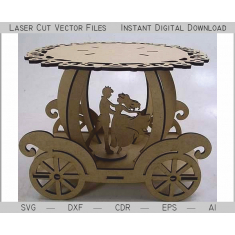 Wedding ຂ Laser ຕັດ Vector ແບບ SVG DXF CDR EPS AI