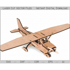 Cessna 비행기 레이저 절단 벡터 템플릿