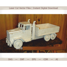 Truck Laser Cut Vector Template