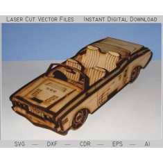 Cabriolet Laser Cắt Véc Tơ Mẫu