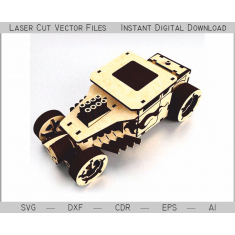 Sport-Auto-Laser-Cut-Vektor-Vorlage