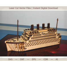 Titanic Laser Cut Vector Model