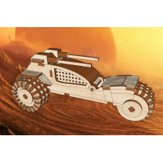 Drewniana zabawka Dune Raider Trike - plik Wektorowy cięcia Laserowego