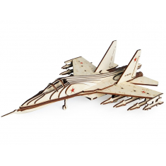 Su-30 Wooden Fighter Jet Laser Cut Vector Template