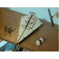 Star Destroyer חיתוך לייזר וקטור תבנית