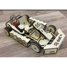Karting Go-Kart Model - Laser Cutting Vector Kit