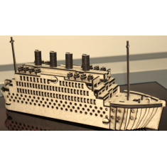 Titanic Ship Laser Vector Template