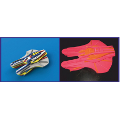 Layered Spaceship Laser Cut Vector Template