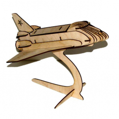 Space-Shuttle-3D-Laser-Schnitt-Vektor-Vorlage