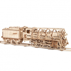 Steam Locomotive Laser-Cut Vector Template