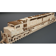 Locomotive 3D Laser Cut Vector Template