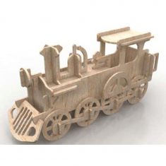 Locomotive 3D Laser Cut Vector Template