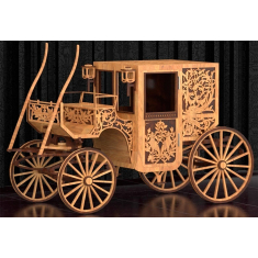 Sculptate Transportul Cu Laser Tăiat Vector Șablon